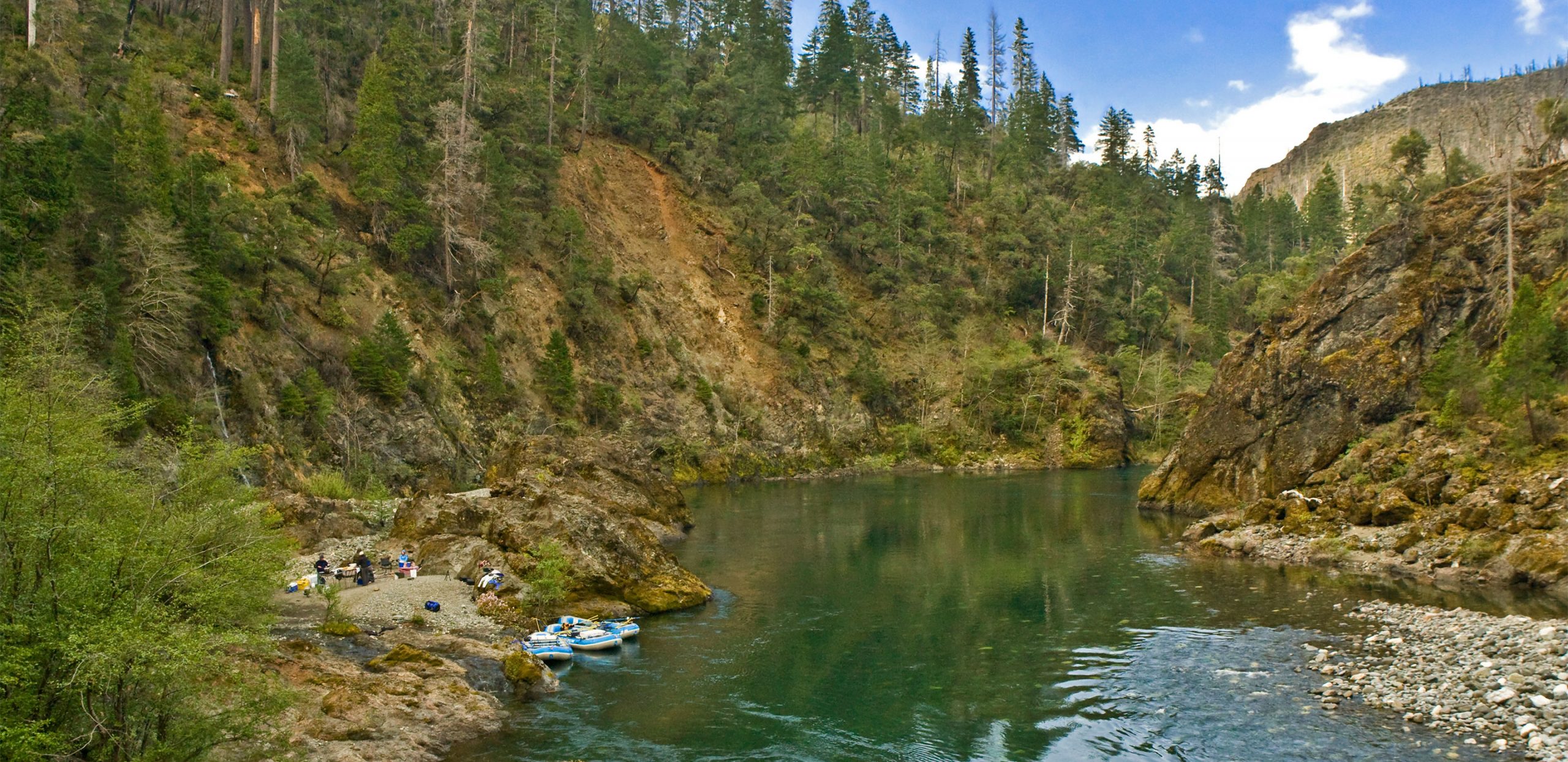 Waterfall Camp - Illinois River Rafting - Oregon
