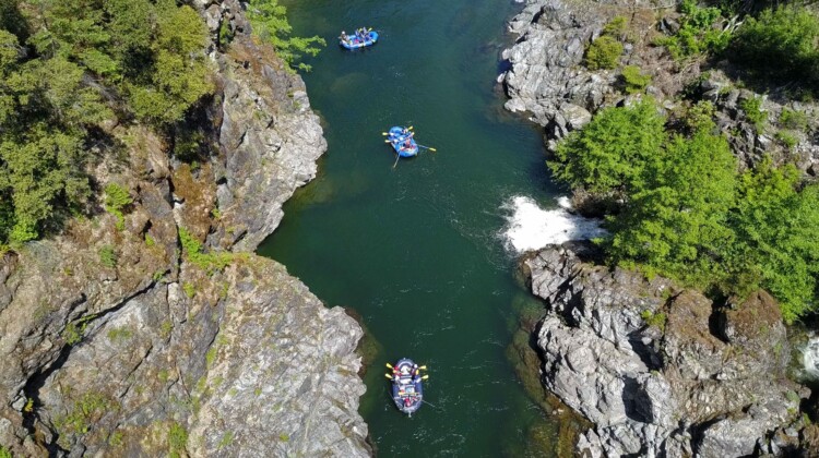 California Salmon Rafting Safari - Emerald Waters