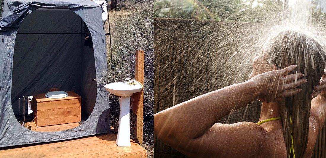 Upper Klamath Rafting Safari - Outdoor Showers - Glamping