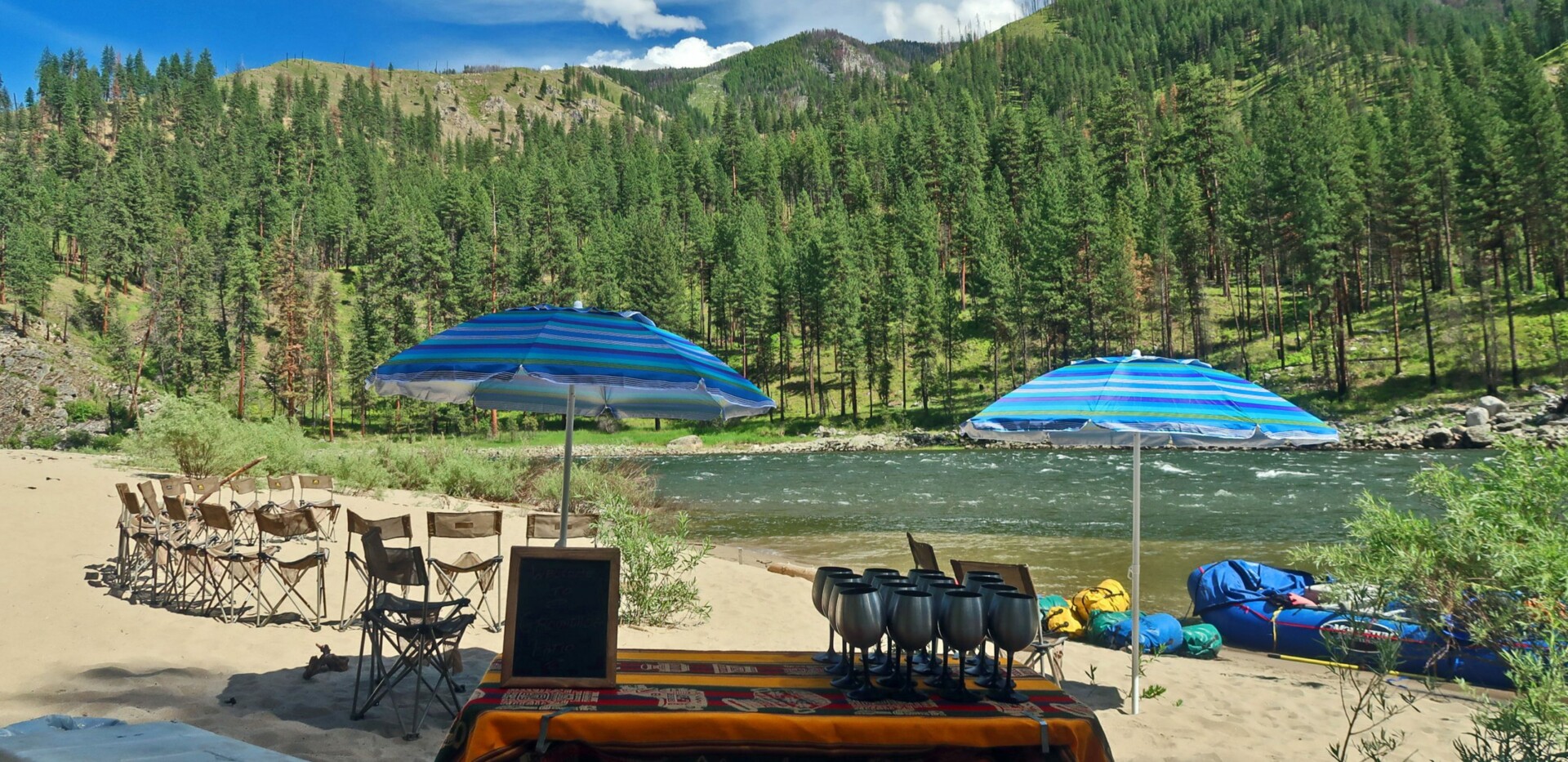 Luxury camping - glamping - river trip