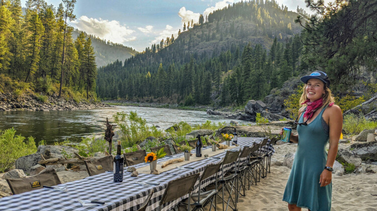 Luxury Camping & Rafting - Dinner Table is set