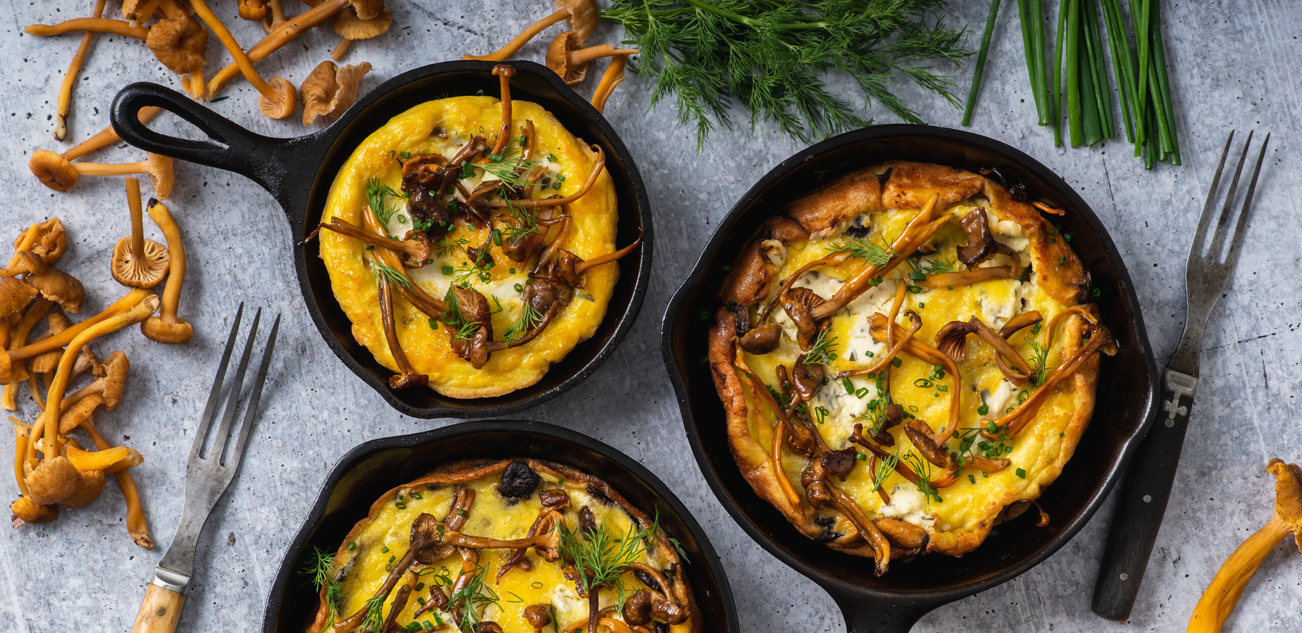 Yellowfoot Chanterelle Fritattas - Wilderness Gourmet Rafting Trips - Photo: Wilder Projects