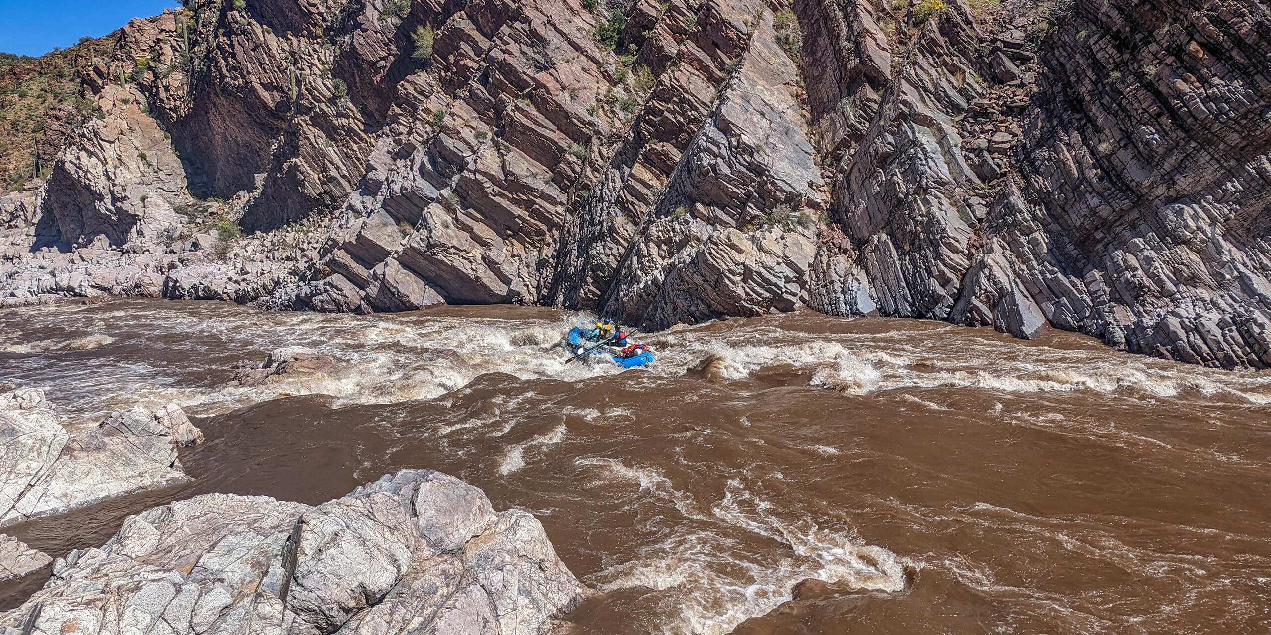 Salt River Rafting - Corkscrew Rapid