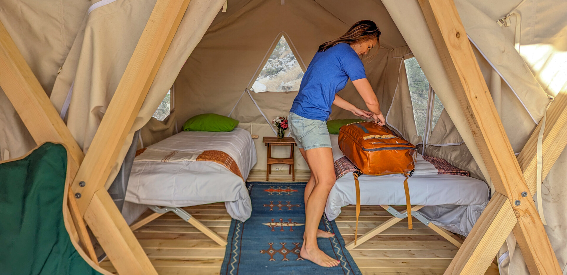 Kern River Rafting Safari Tent